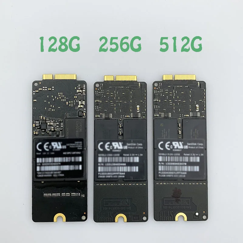 Оригинальный твердотельный накопитель для Macbook Pro Retina 13 дюймов A1425 15 A1398 Blade SSD 128 ГБ