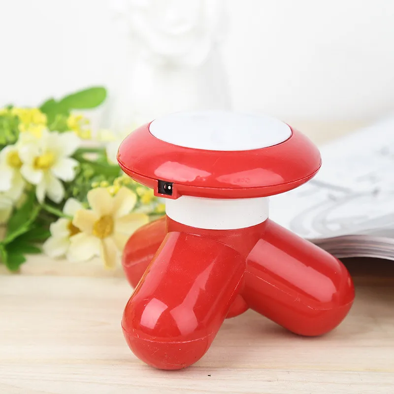 red Мини электрическая волновая Вибрация Массажер USB Батарея массаж всего тела шеи талии спины плеча массаж Электрический - Цвет: red