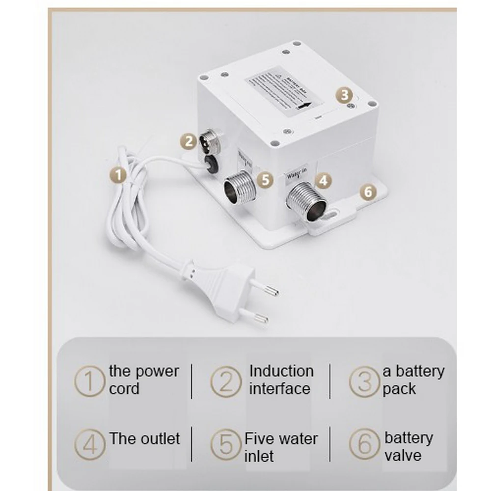 

LED Waterfall Sensor Faucet Sensor Touchless Motion Activated Automatic Faucet Hot Cold mixed Faucet Bathroom Sink Tap faucet