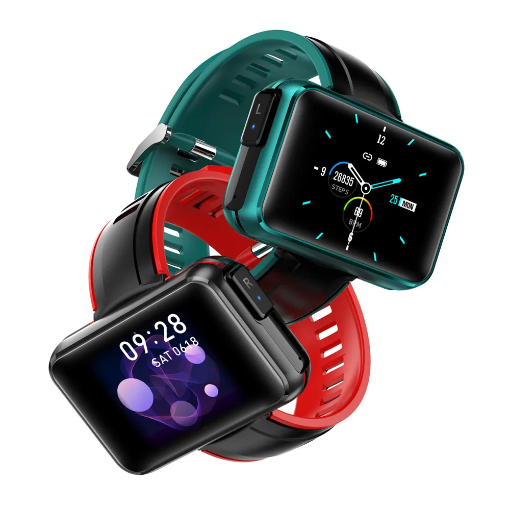 Смарт-часы с сенсорным экраном TWS Bluetooth-гарнитура спортивные часы два в одном