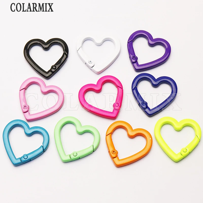

10Pcs Heart pendants Enamel colors pendants forwomen jewelry Mix color heart shape fashion jewelry pendant for women 51209
