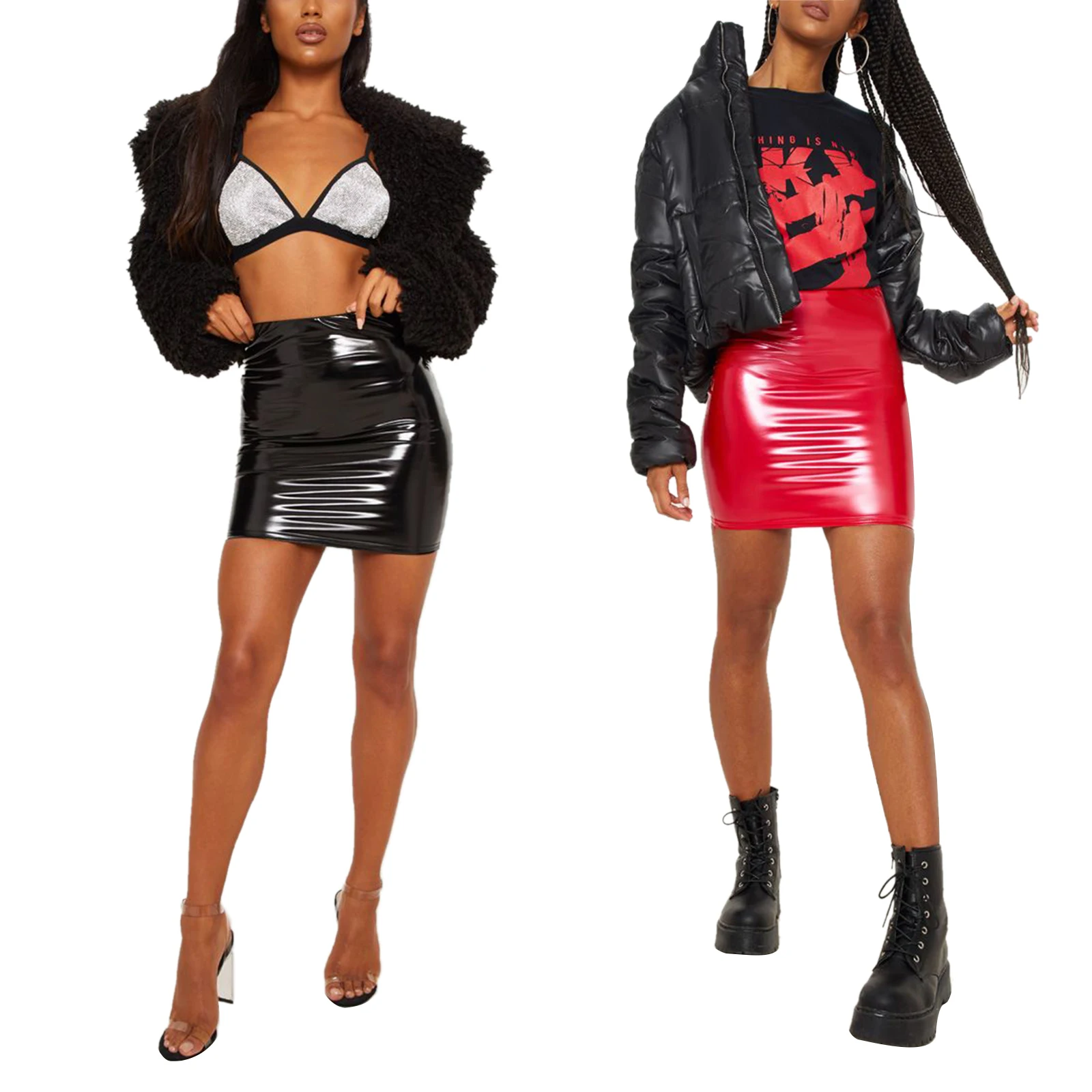 Новое поступление женские сексуальные однотонные юбки модные облегающие