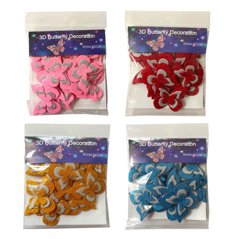 15 шт. 3D наклейки на стену в виде бабочек | Дом и сад