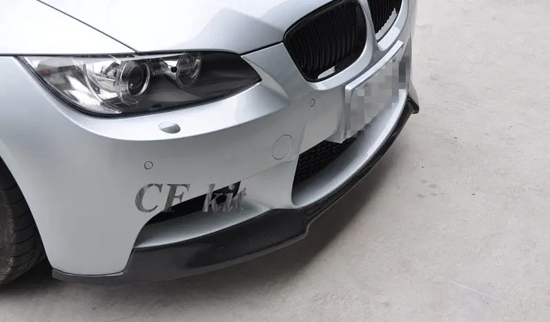 CF комплект из натурального углеродного волокна спереди губы фартук бампер