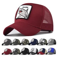 animal motifs cap adult net cap baseball cap hat unisex shark embroidery shade spring autumn cap hip hop fitted cap