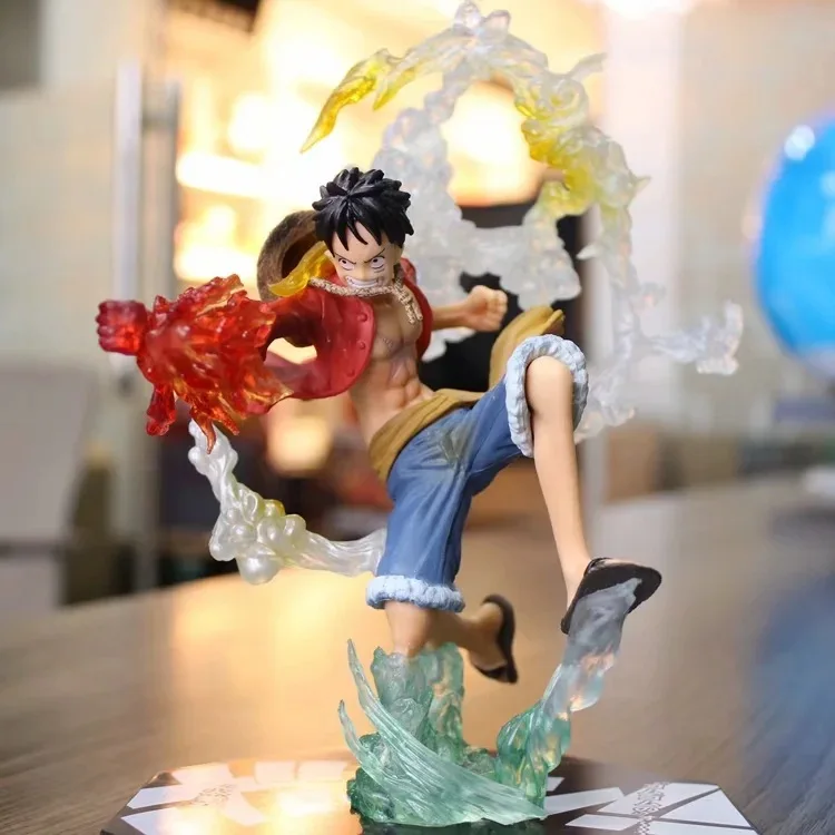 One Piece Monkey D Luffy Zero Fire кулак ПВХ экшн-фигурка 200 мм Аниме фигурка модели игрушки |