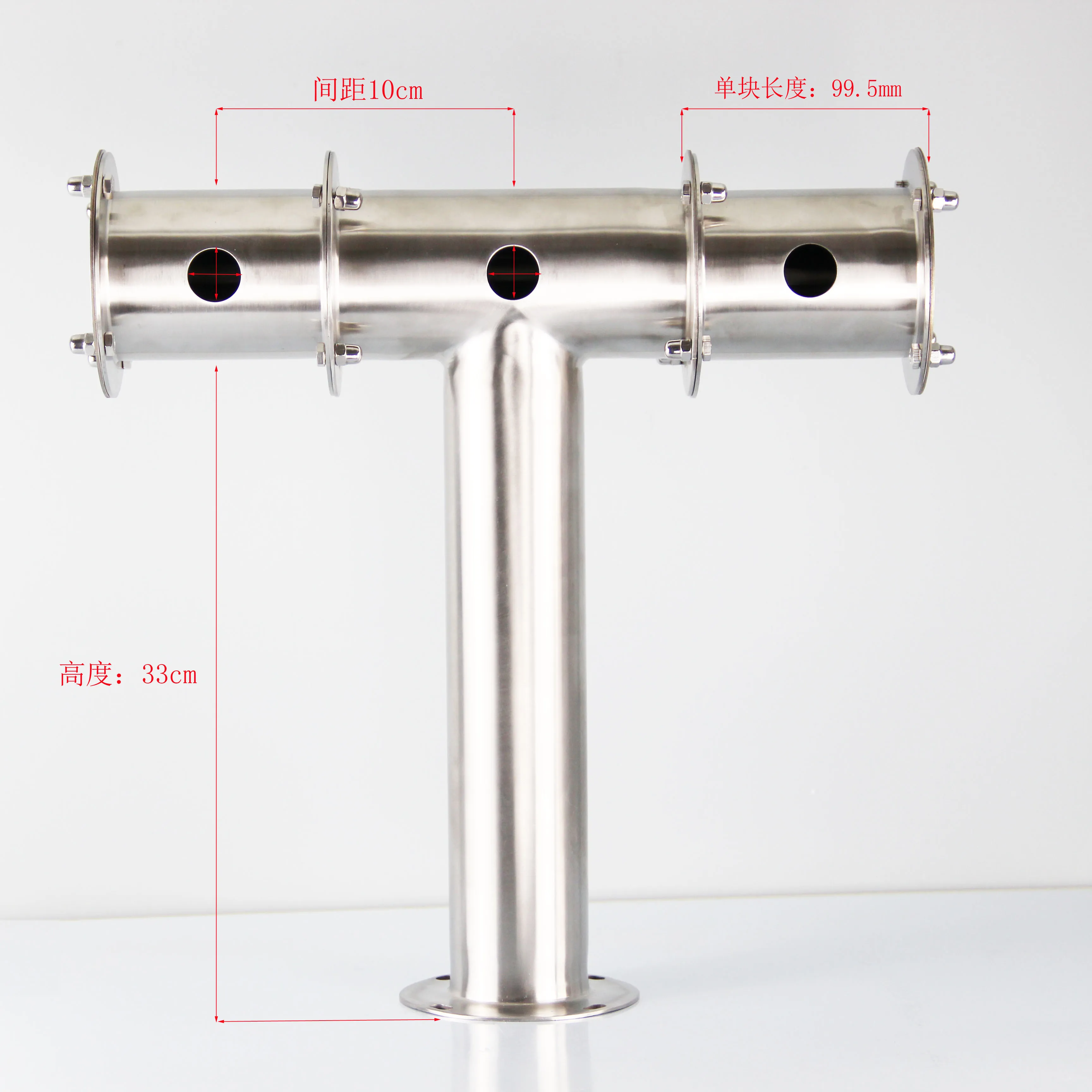 Модульный 76 мм фланец шрифт двойной Тройник|Другие барные аксессуары| |