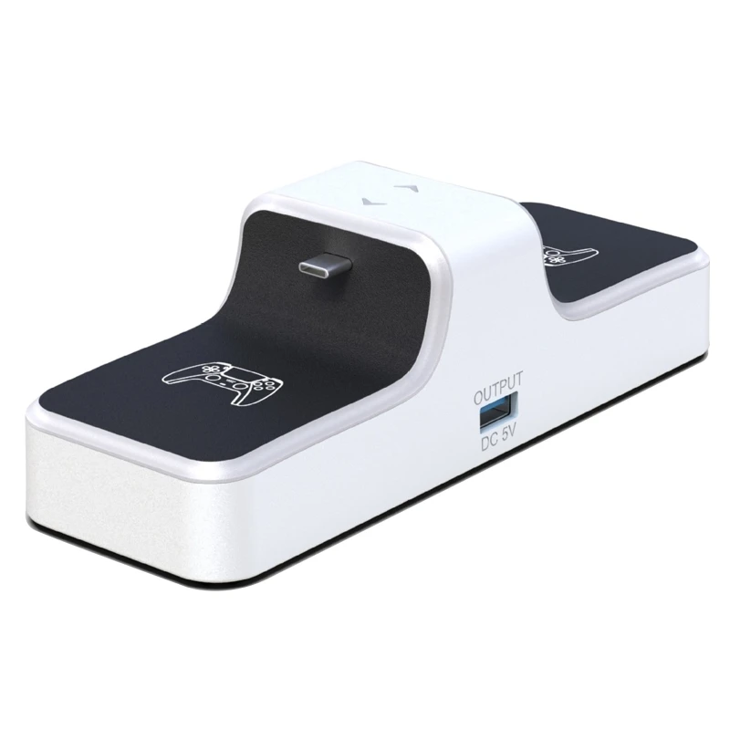 

Dual Fast Charging Dock Station Cradle USB Charger Cable for PS5 Controllers