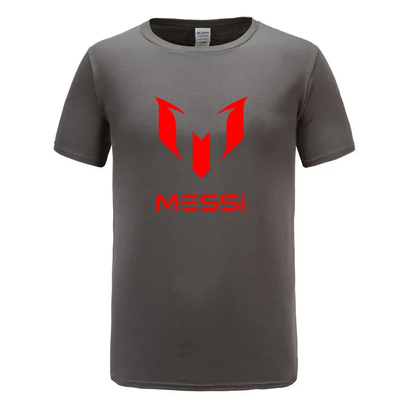 Футболка мужская с принтом Барселона Месси лето 2021 г. повседневный топ из Мужская