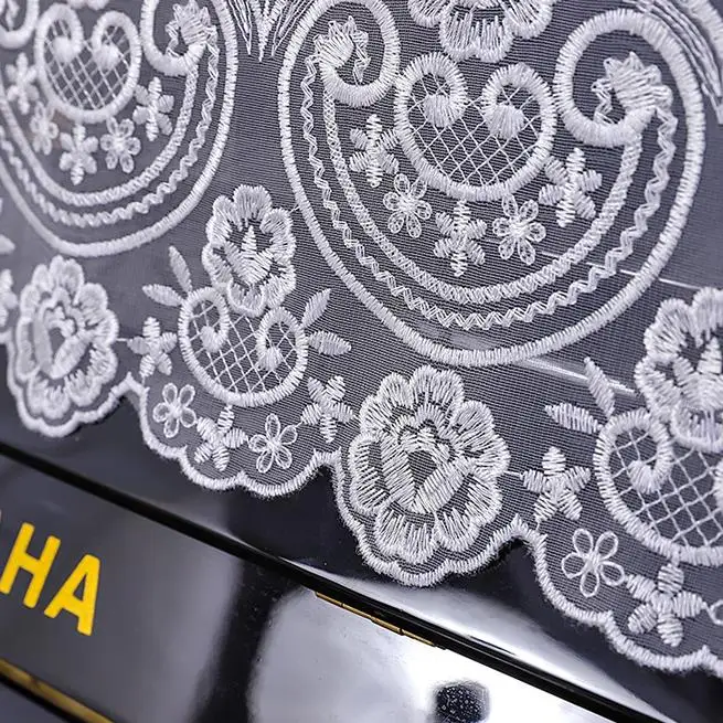 

Luxury Lace Embroidery Velvet Piano Cover 90x220cm Green Blue Champagne Nodic Decorative Piano Covers Home Cover