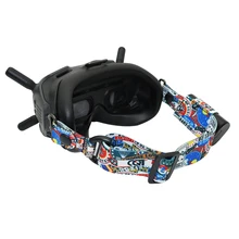 Suitable for DJI FPV flight video glasses V2 graffiti color headband fixed strap personalized drone accessories