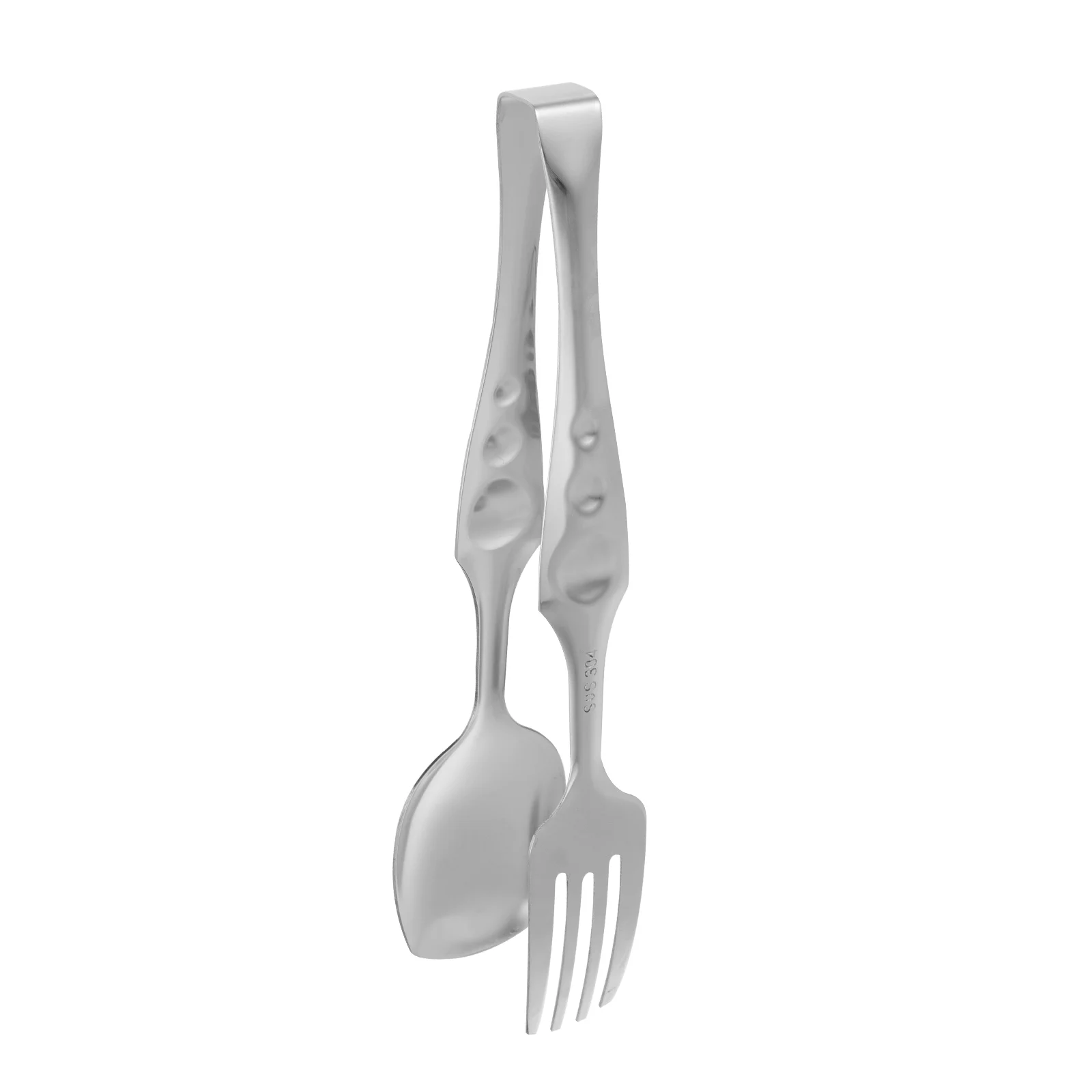 

1Pc Stainless Steel Multi-function Food Tong Rustproof Kitchen Serving Tong
