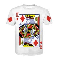 creative high quality t shirt 3d print poker t shirts playing cards fashion men tshirt tops casual newest 3d tee shirt
