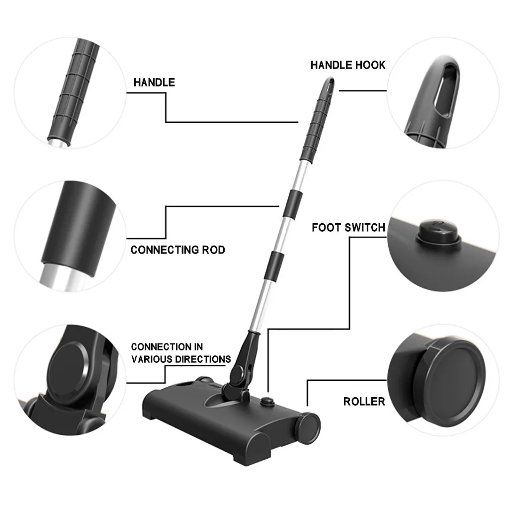 Бытовая Беспроводная щетка уборочная электрическая швабра толкатель пылесос