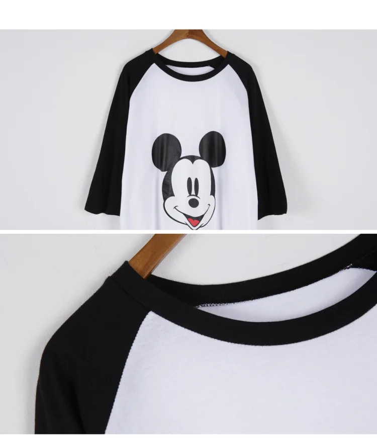 Дисней Микки Маус Сезон весна осень Платье с длинными рукавами пижамы женское