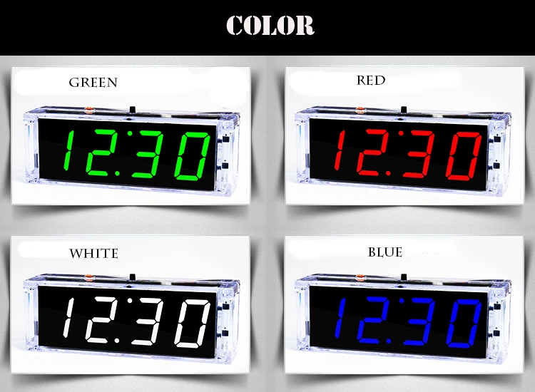 Набор часов сделай сам электронный комплект с цифровой трубкой отображением