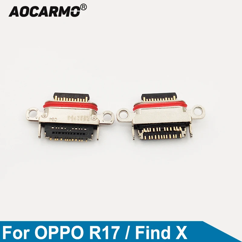 

Aocarmo высококачественный защитный чехол для OPPO R17 r17/найти X FindX USB Зарядное устройство зарядки Порты и разъёмы док-станция для Сменные соедини...