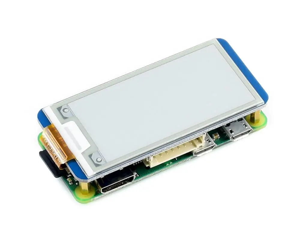 Waveshare 2,13 ''e-paper HAT, 250x122, 2,13 дюймовый E-Ink дисплей для RaspberryPi 2B/3B/Zero W, цвет: черный, белый, частичное обновление