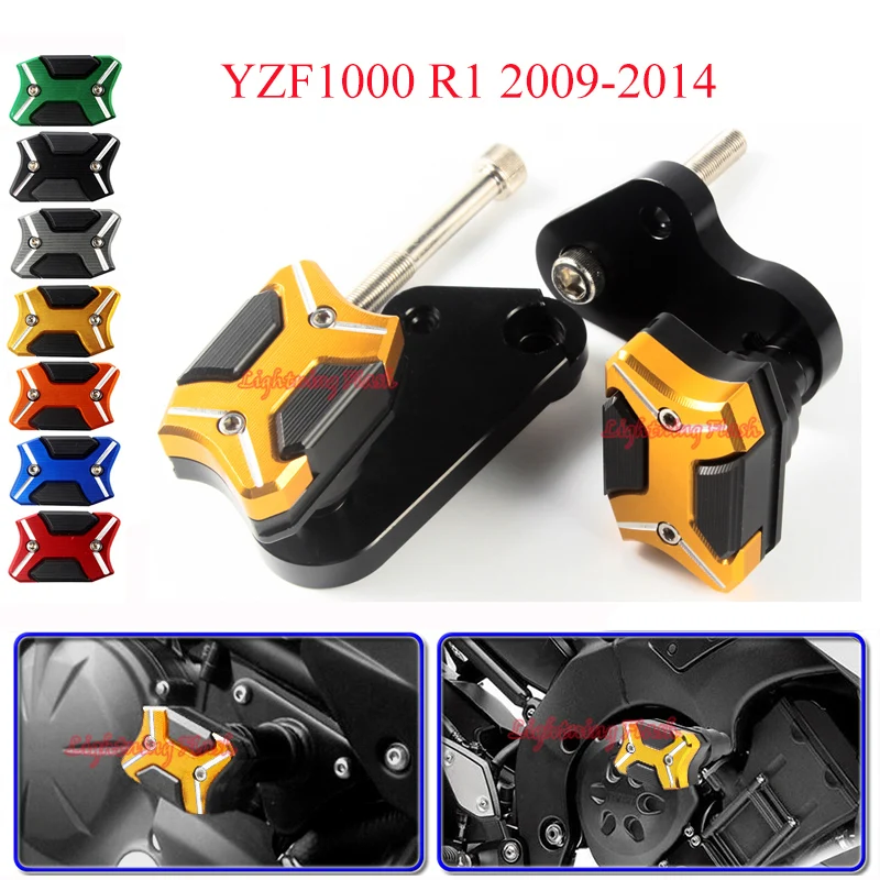 

Motorcycle Falling Protection Frame Slider Anti Crash Pad Protector Sliders Fairing Cover Frame For Yamaha YZF1000 R1 2009-2014