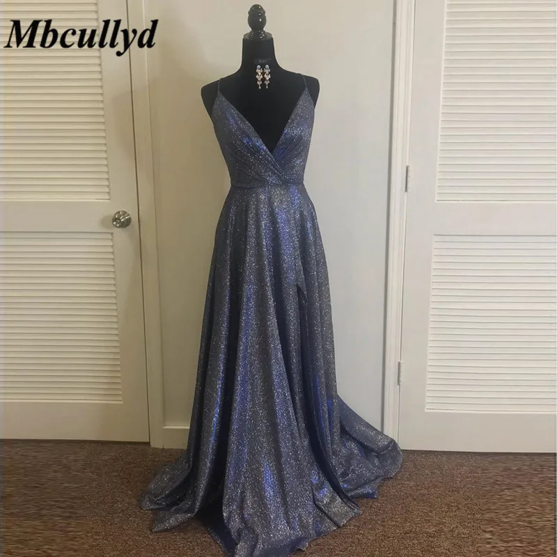 Mbcullyd элегантные блестящие длинные платья для выпускного вечера Rochii 2020 вечернее
