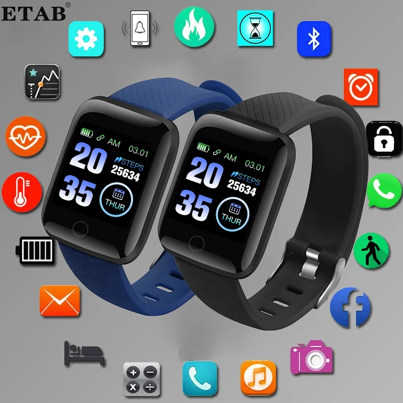 Buy 116 Plus Smart Band Aplple Watch Bluetooth Calling Message Remind Waterproof Fitness Tracker Wristbands Sport Devices Pedometers on