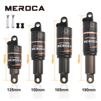 meroca mt 100 aluminum alloy mtb bicycle shock absorber 125mm 150mm 165mm 190mm mountain bike hydraulic spring rear suspension