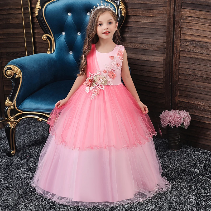 Платье для девочек 2020 Детские платья без рукавов Одежда Вечерние принцессы Vestidos