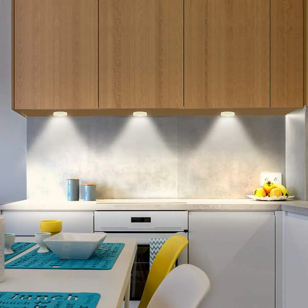 3 шт. светодиодный Беспроводная светодиодсветильник подсветка для шкафа с