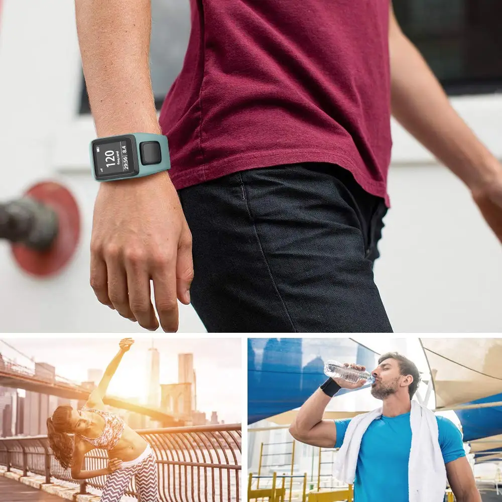 Силиконовый сменный ремешок для наручных часов TomTom Runner 2 3 Spark 3 gps спортивные часы TomTom 2 3 серия мягкий смарт-браслет