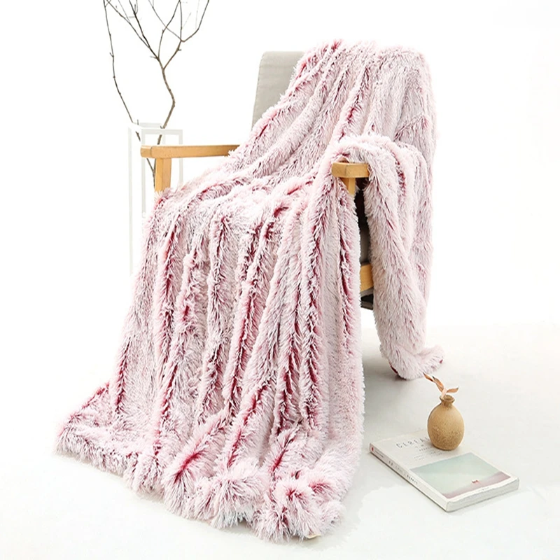 

Solid Color Plush Soft Blanket Thicken Gray Pink Brown Shaggy Children Bedroom Throw Home Office Nap Air Conditioning Bedsheet
