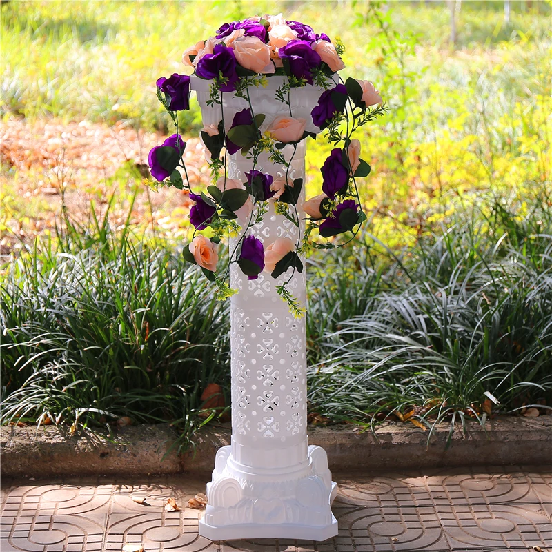 

Unique Design Fashion LED Luminous Plastic Roman Column for Wedding Aisle Runner Welcome Area Decoration Supplies