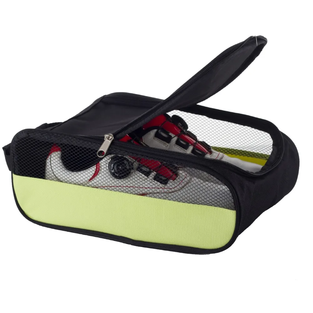 

Golf Shoes Bag Breathable Dust Proof Double Zip-Fastener Storage Case Sports Pouch Travel Shoes Bags