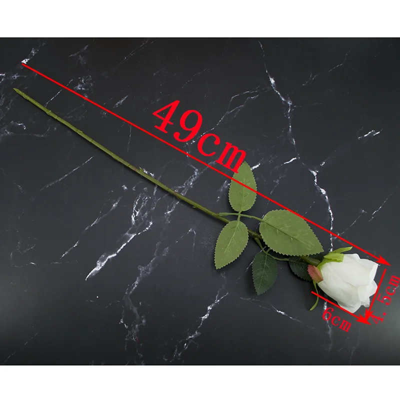 1 шт. роза Шелковый искусственный цветок 49 см фотоэлемент для дома свадьбы