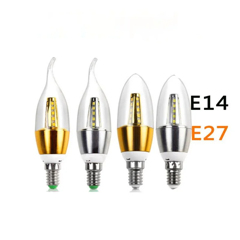 

E27 LED lamp E14 LED Candle bulb AC 220V led light chandelier lamp Candle Bulbs 5W 7W Lamps Decoration Light Warm/White