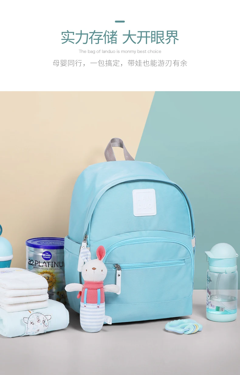 Новые сумки для подгузников LANDUO Mommy рюкзаки для мам большие вместительные дорожные сумки для подгузников с 2 Крючки для прогулочных колясок для новорожденных MPB107