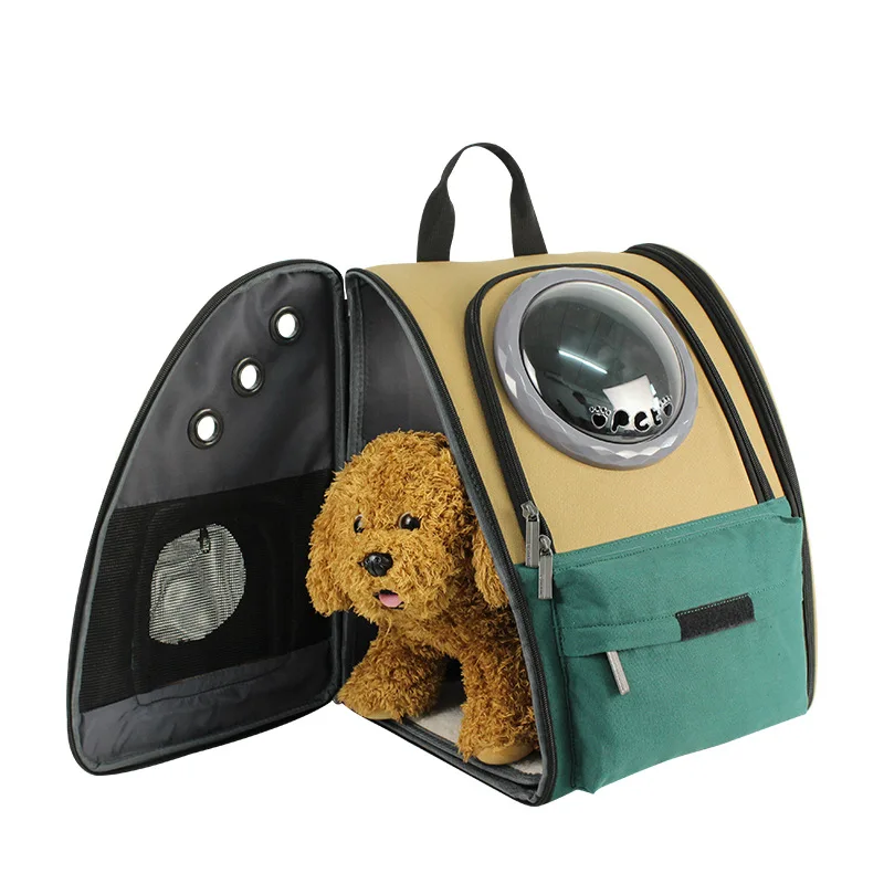 Воздухопроницаемая сумка для кошек вместительная рюкзак собак Холщовый Рюкзак