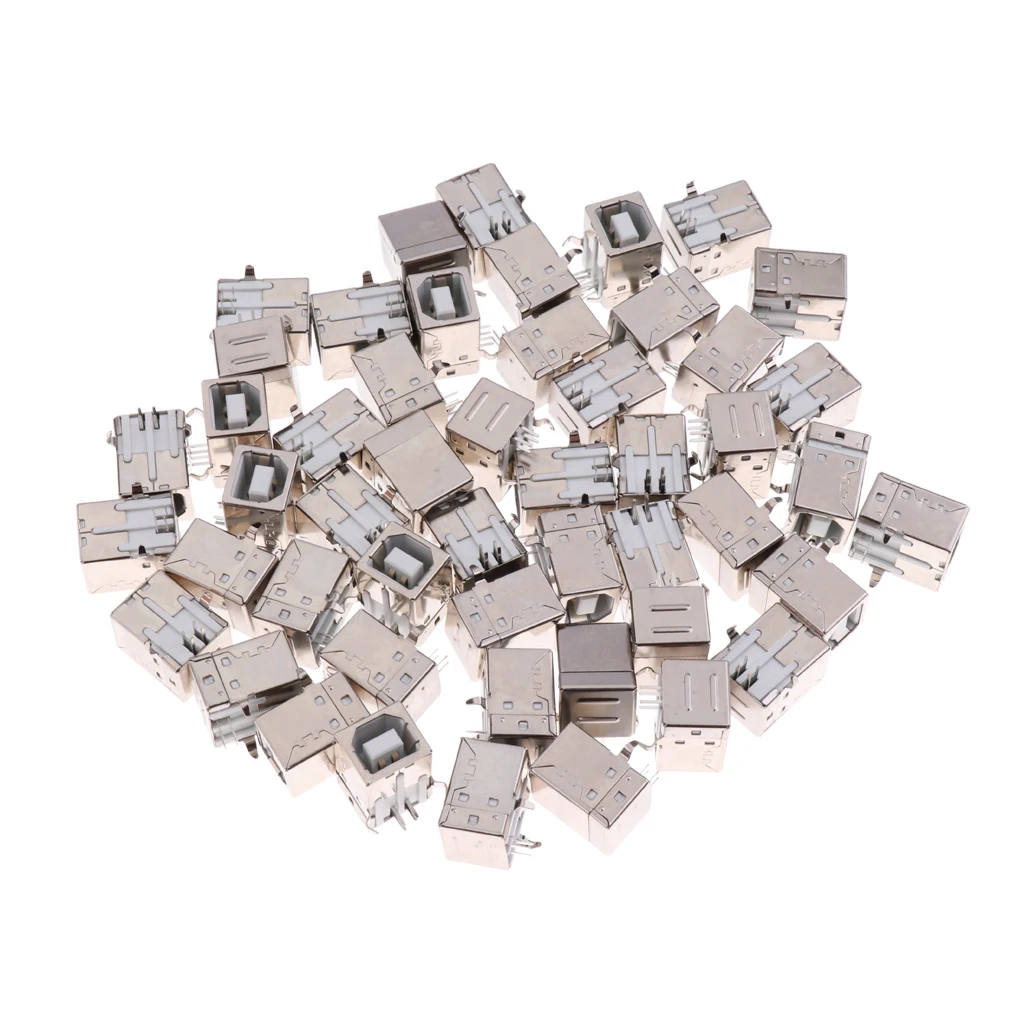 

50x USB Тип B гнездо 90 градусов SMT разъем для пайки