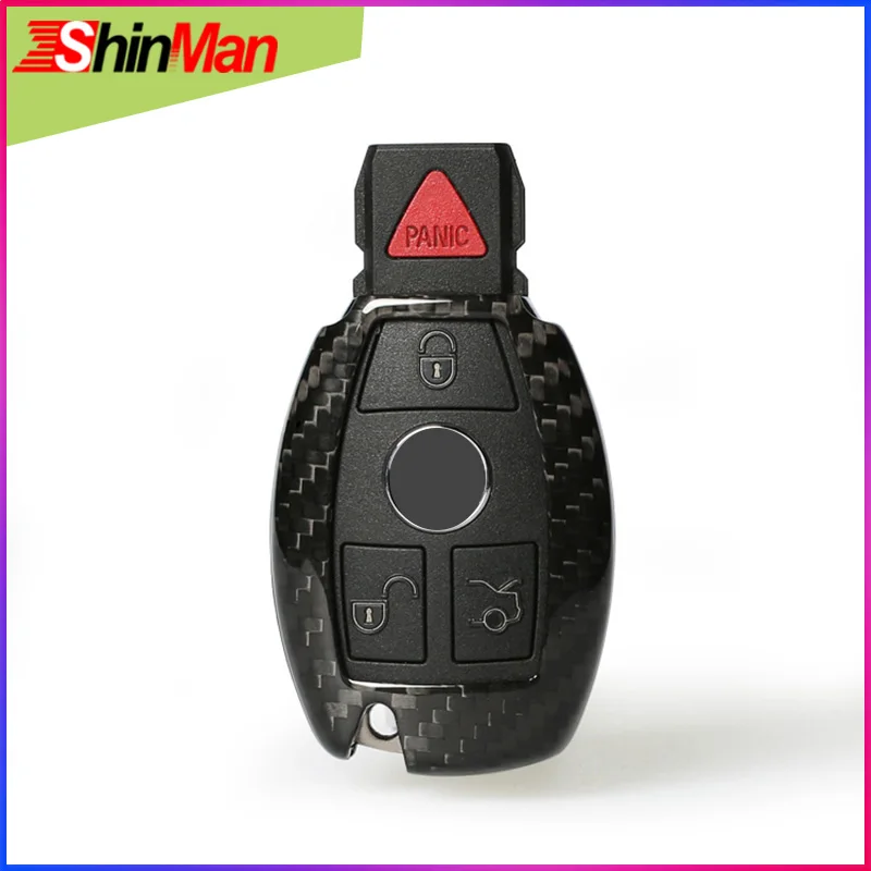 Чехол для автомобильных ключей ShinMan из углеродного волокна чехол Mercedes Benz w204 w205 w212
