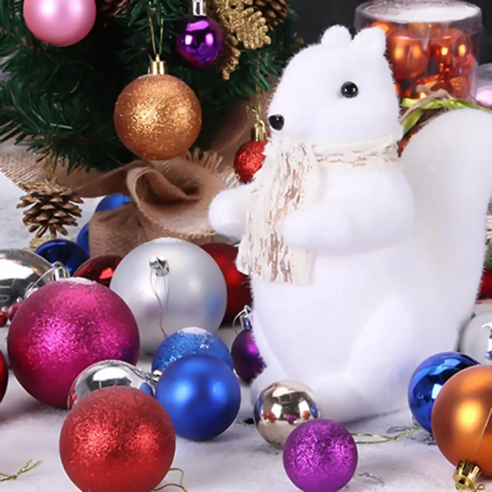 

24Pcs Hanging Ball Glitter Pendants Ball Eye-catching Attractive Hanging Ball