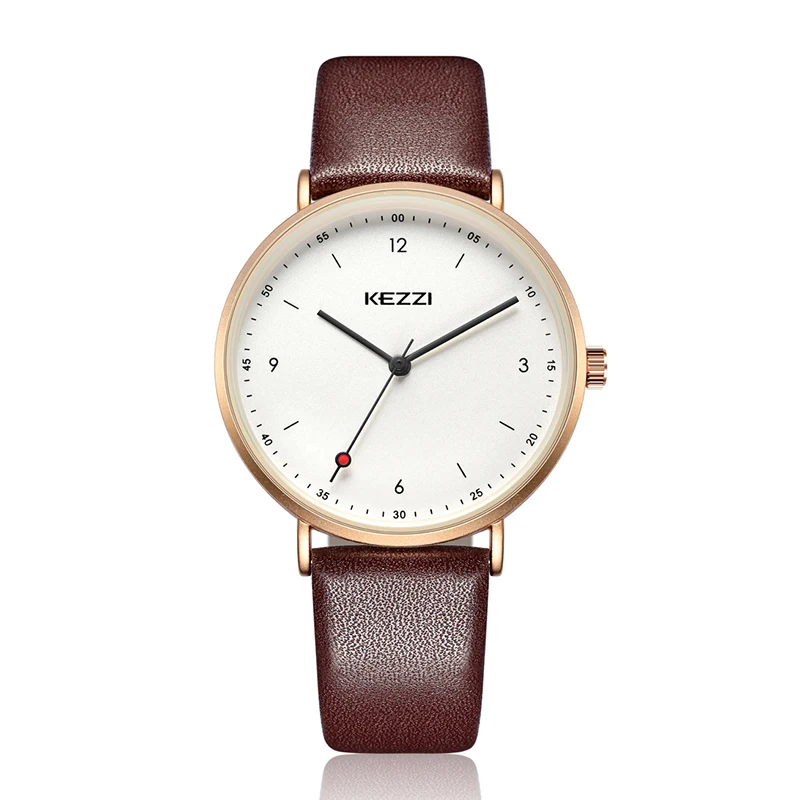 KEZZI Новые мужские и женские кварцевые часы для пары, модные деловые часы, мужские часы, женские часы, подарки