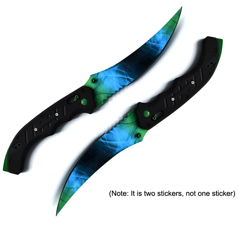 

2Pcs 15cm for Knife Graphic Car Sticker Colorful Laptop SUV Waterproof Vinyl Decals Car Reflective Sticker Decal Decoration