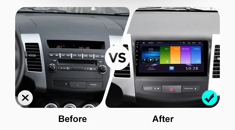 FUNROVER 2.5D+ ips android 9,0 автомобильный dvd gps мультимедийный плеер для Mitsubishi Outlander xl 4007 автомобильный навигатор радио аудио плеер