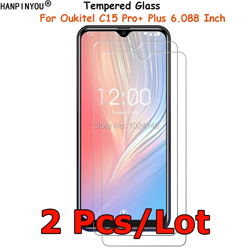 Закаленное стекло для Oukitel C15 Pro C15Pro Plus тонкая Взрывозащищенная защитная пленка 2