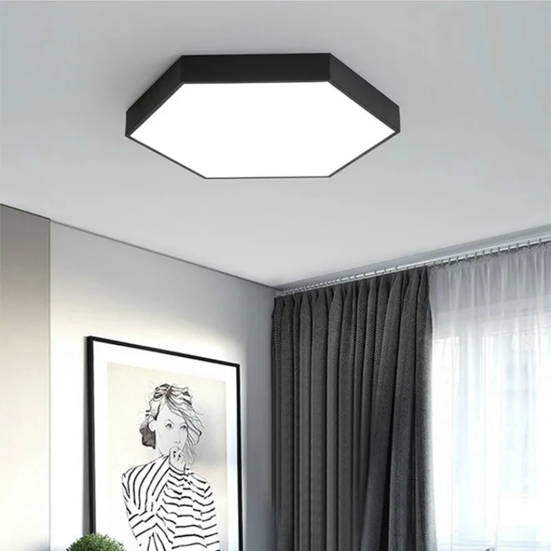 Ультратонкий Светодиодный шестигранный потолочный светильник для гостиной