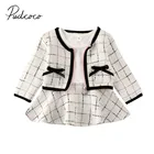 2020, демисезонная одежда для малышей, зимняя одежда для маленьких девочек, клетчатое пальто, топы, платье-пачка, Официальный элегантный наряд для вечеринки, комплект
