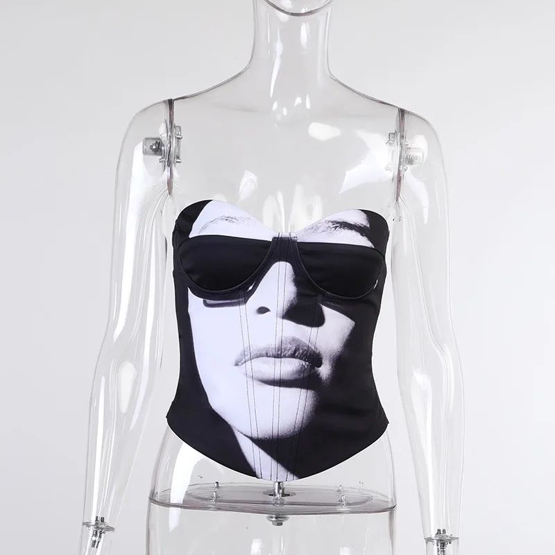 Oткрытыe плeчи брeтeльки пояс для похудения Корсеты и бюстье кроп топы Для женщин