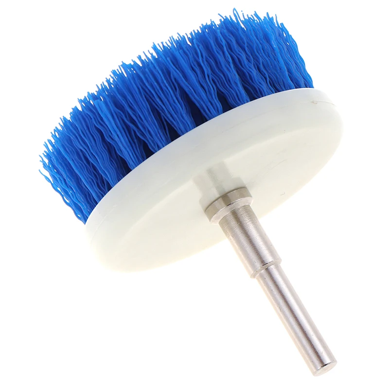 

60 мм синяя дрель питание скраб дрель щетка головка для керамической душевой ванны ковер