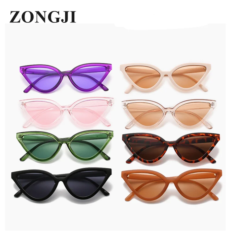 

ZONGJI New Style Small Frame Sunglasses Fashion Cat Eye Ladies Glasses Ladies Triangle Small Frame Sun Glasses UV400