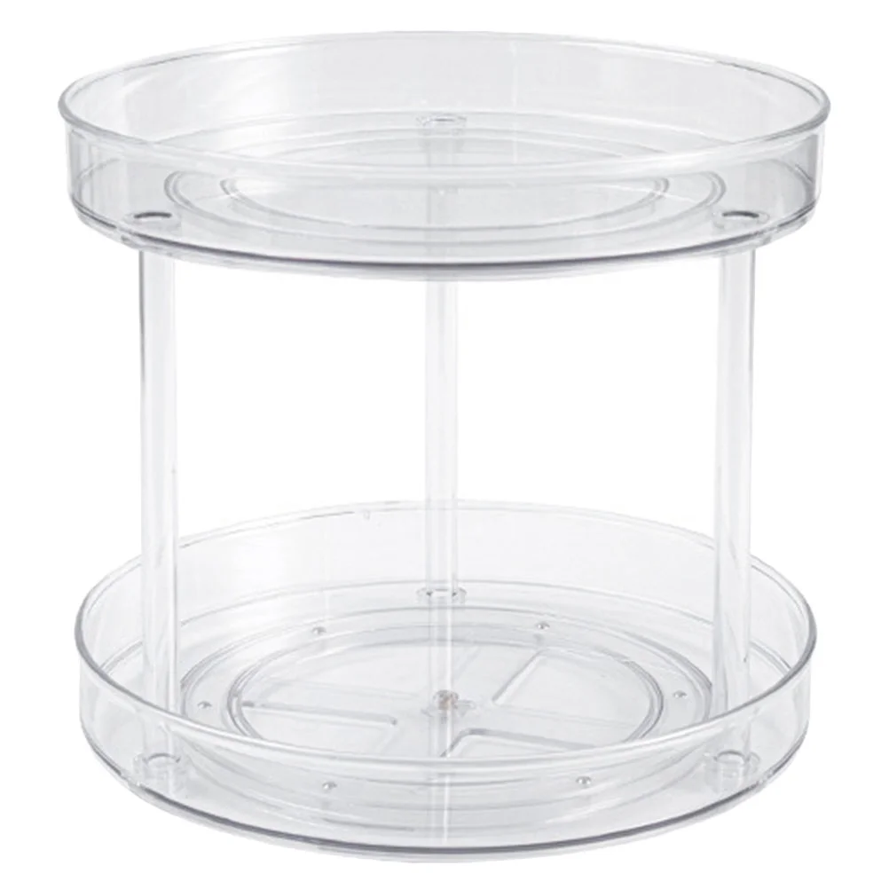 

1 pc Double-layer Sundries Rack Kitchen Condiment Holder (Transparent)