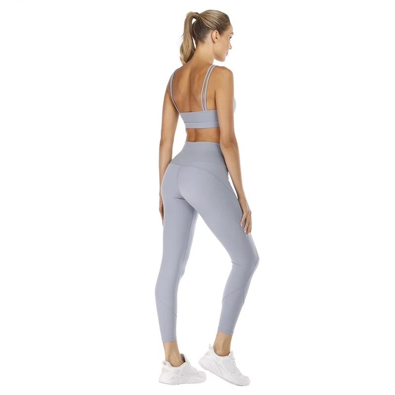 Голая чувствовать себя спортивная комплекты Женская Спортивная одежда для